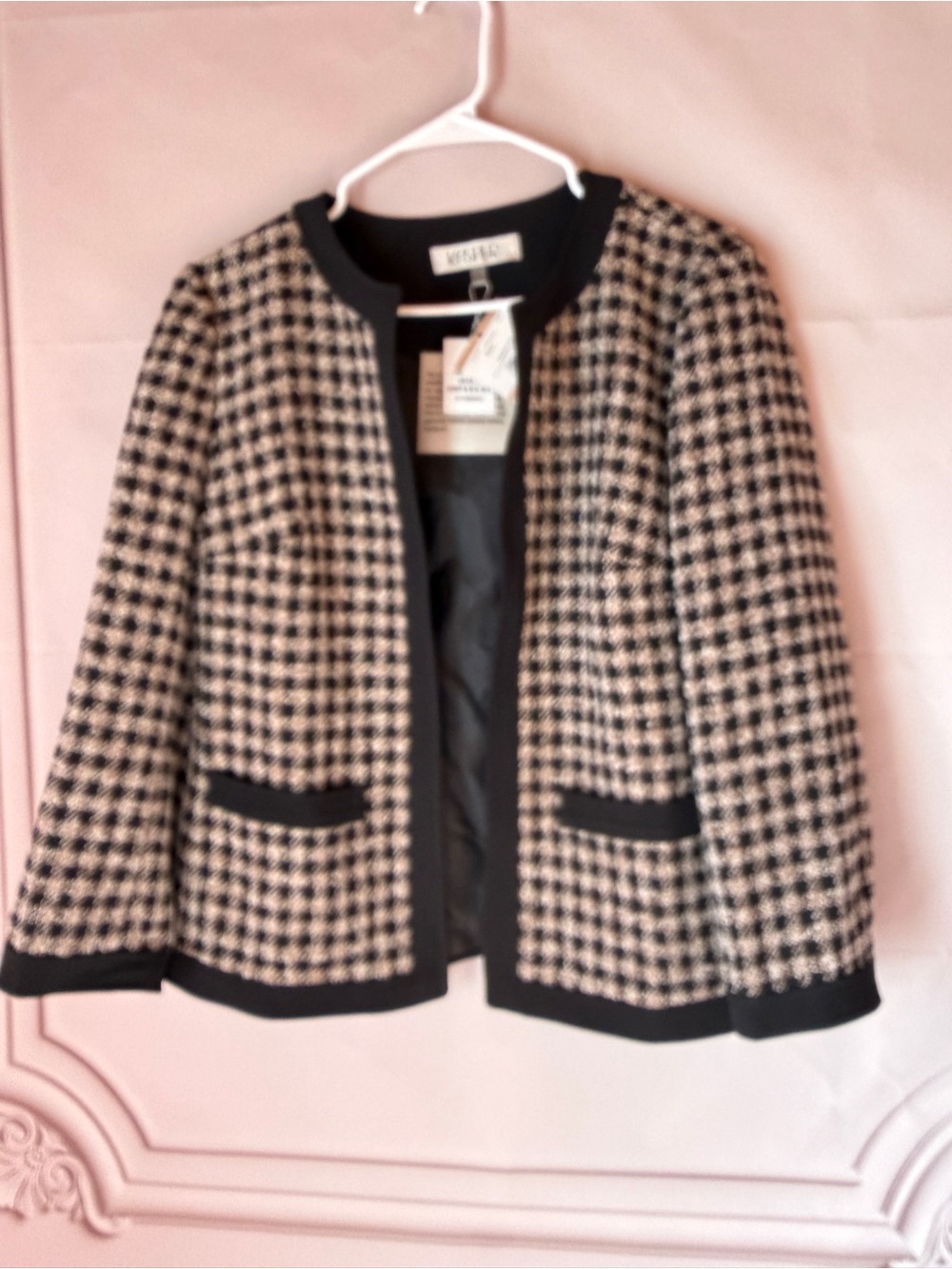 Kasper Women’s Jacket Chocolate Multi Size 12 NWT 10914933-9XF